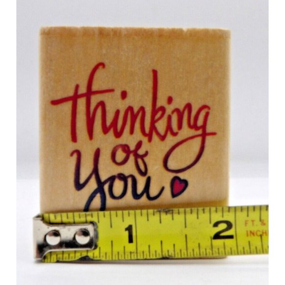 Stamp  Thinking of You Y-2713 Stamp City ©1999 2½"x 2" - Picture 3 of 4